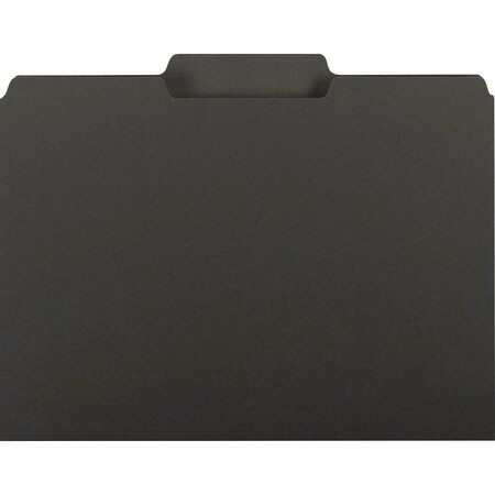 Smead Folder, Interior, Ltr, 1/3, Blk Pk SMD10243